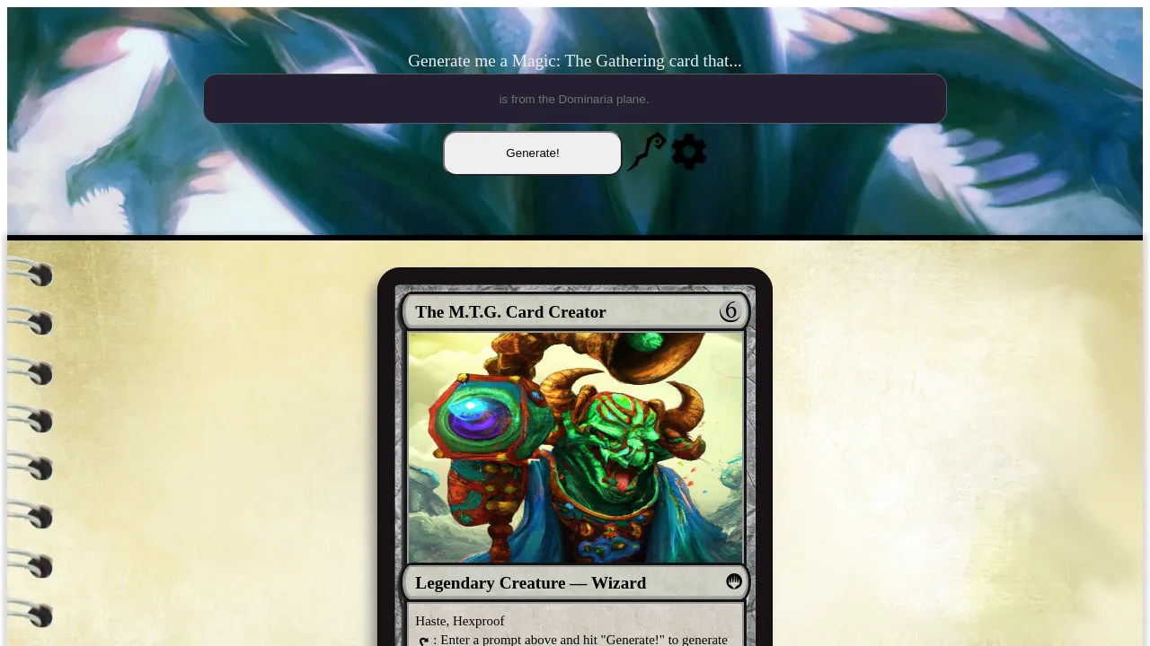 MTG. Card Creator BestofAI